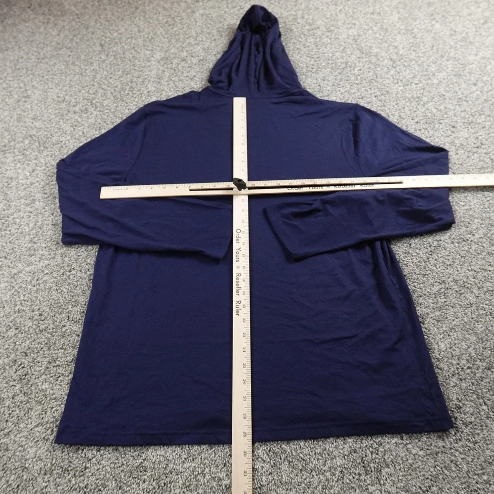 NEW Polo Ralph Lauren Hoodie Mens L Blue Long Sleeve Pullover Sweatshirt Pony‎